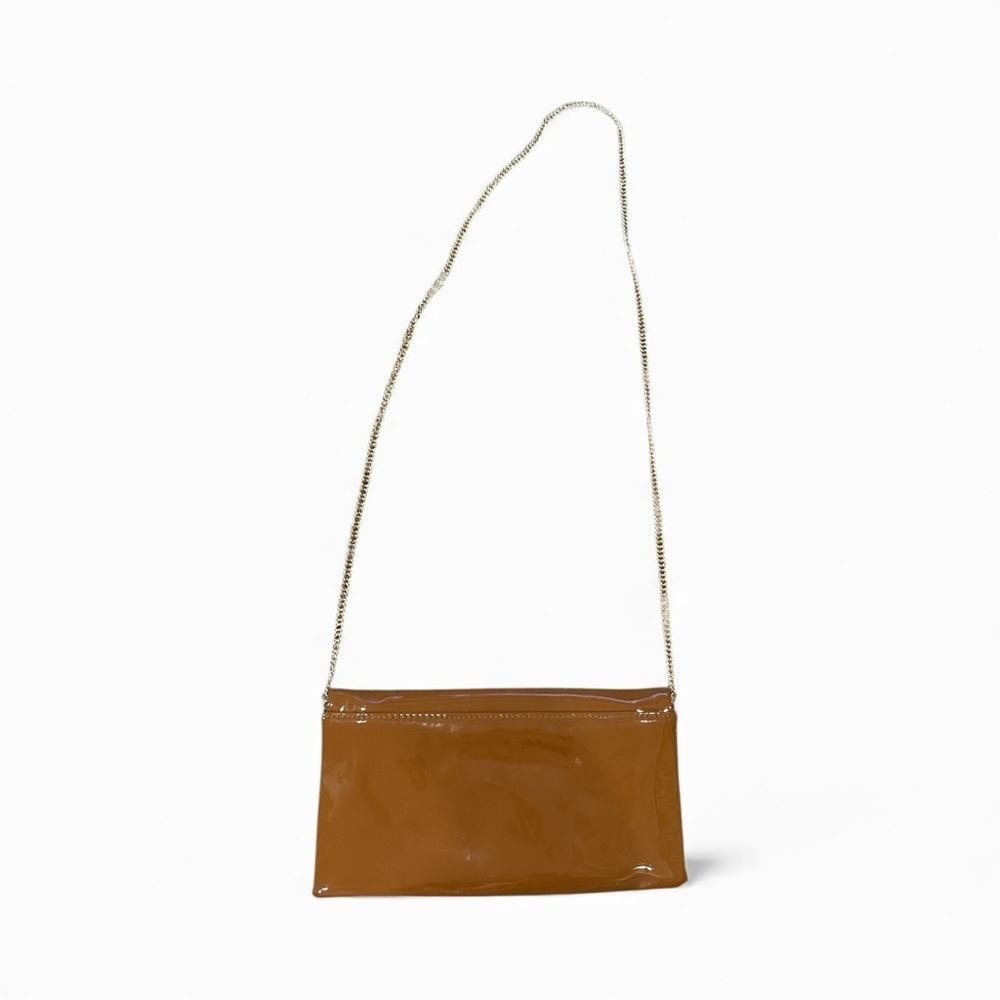 Steve Madden Elegant Brown Chain Strap Clutch - Picture 3 of 5